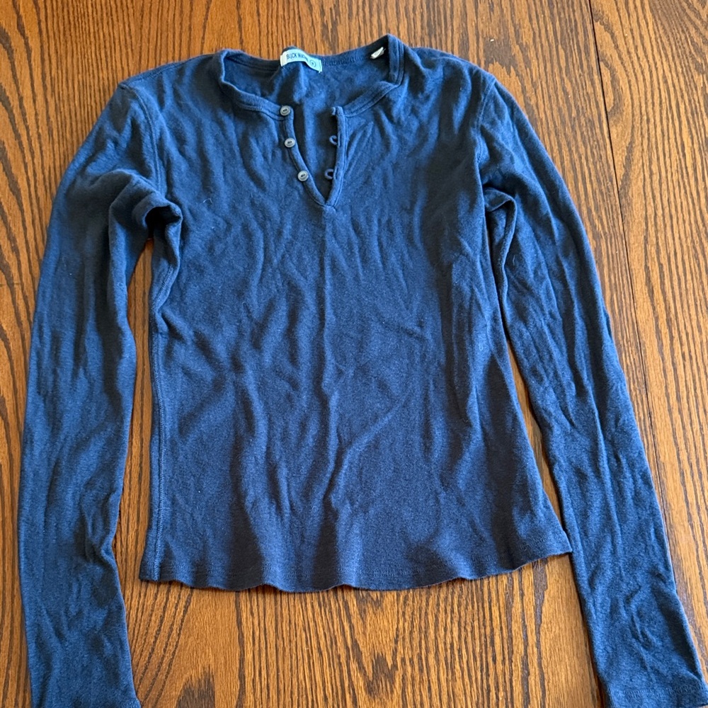 Buck Mason women’s medium black long sleeve top